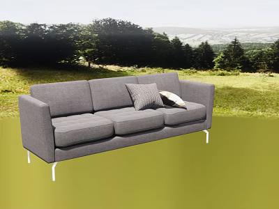 Modern Three-Seat Sofa 3d model