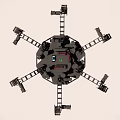 The six-legged robot uses an ig32 DC motor with a built-in encoder 3d model