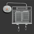 Commercial Kitchen Equipment Stainless Steel Deep Fryer And Gas Cylinder For Commercial Use