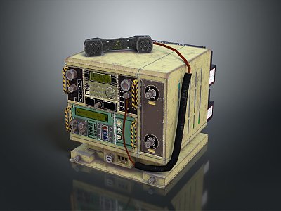 Radio Telephony Military Radio Military Walkie-talkie Military Telephone Military Radio Communication 3d model