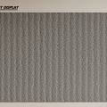 Modern Square Carpet with Black and White Striped Woven Texture for Home Decor