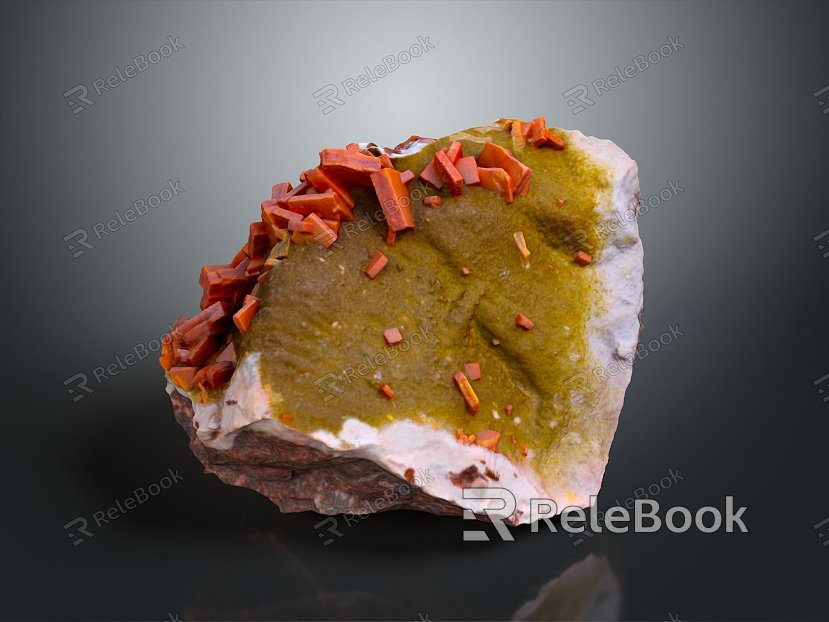 Crystal Crystal Ore Crystal Mineral Gem Ore Crystal Crystal Crystal Mineral Crystal Blue Crystal model