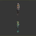 Character And Creature 3D Models With Colorful Outfits And Unique Designs