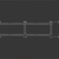 Modern Metal Building Truss Structure Featuring Three Arch Frames And Supports