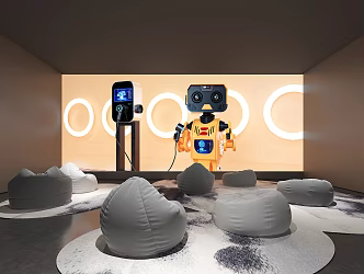 Modern AV Room Home Theater Immersive AV Space 3d model
