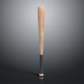High Quality Wooden Baseball Bat With Black Rubber Grip For Sports Games And Training