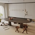Modern table combination 3d model