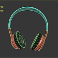 Stylish Over Ear Headphones With Red Headband Black Earpads And Comfortable Design