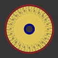 Elegant Ornate Circular Ceiling Design With Radiant Intricate Patterns And Central Hole
