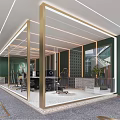 Modern Internet Cafe 3d model