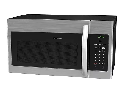 Frigidaire Stainless Steel Black Microwave Oven With Digital Display And Control Panel 3d model