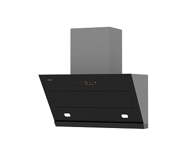 modern hood range hood 3d model