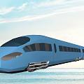 Modern Train 3d model