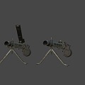 German medium machine gun 3d model