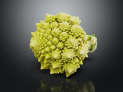 Modern Cauliflower Roman Cauliflower Vegetables 3d model