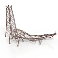 Abstract Metal Structure Building Model With Modern Artistic Design And Complex Framework