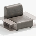 Single sofa single chair leisure chair 3d model