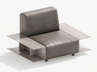 Single sofa single chair leisure chair 3d model