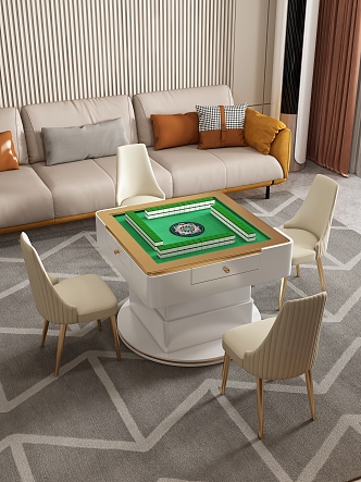 Mahjong Table Combination 3d model