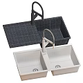 Variety of Granite Sinks Featuring 5 Sizes Shapes 8 Materials and Faucet
