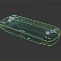 Black RTHA Handheld Gaming Console With Sleek Design And Joysticks Buttons