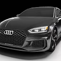 Black Audi RS Sportback With LED Headlights Mesh Grille And Alloy Wheels