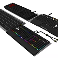 Different Computer Keyboards with Mechanical Backlit RGB and Ultra Thin Designs