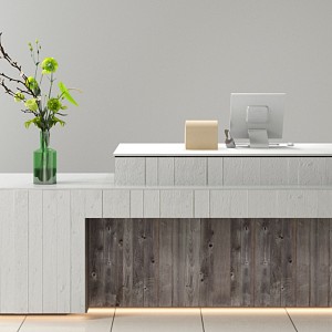 Nordic reception desk supermarket sketch 3d model