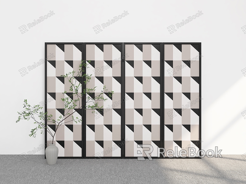 Screen Screen Ornaments Screen Decoration Screen Partition Folding Screen Living Room Screen Screen Partition model