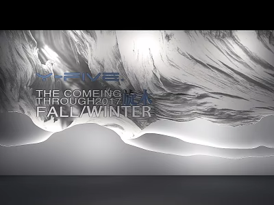 Modern Background Wall With Marble Wave Texture For X FIVE Comeliness Fall Winter Collection 3d model