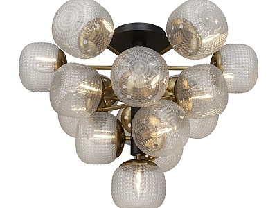 Atomic modern chandelier 18w 3d model