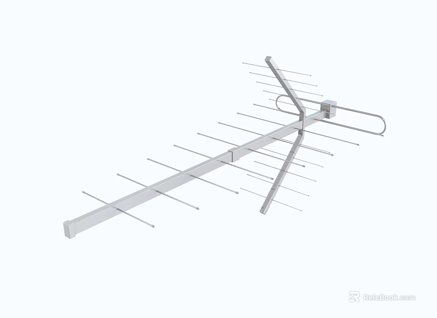High Performance Commercial Antenna With Multi Element Design For Outdoor Signal Reception 3d model 