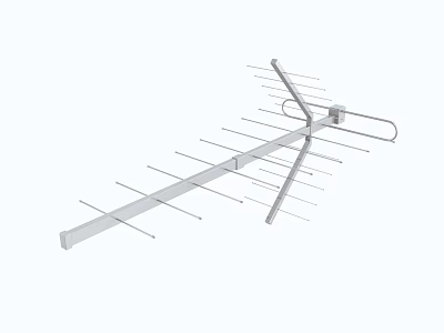 High Performance Commercial Antenna With Multi Element Design For Outdoor Signal Reception 3d model