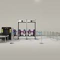Modern Display Shelves With Metal Frames And Glass Doors For Retail Merchandise