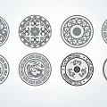 New Chinese Style Floor Tile Paving and Carving 3d model