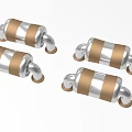 Industrial Grade Durable Connectors With Silver Brown Stripes And Metal End Fittings