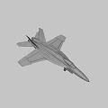 Modern Silver Fighter Jet With Aerodynamic Design Cockpit And Landing Gear