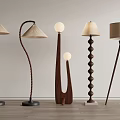 Ancient Floor Lamp in Silent Wind 3d model