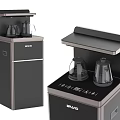 SAYCO Daily Electrical Appliance Black Silver Water Dispenser With Transparent Kettles And Control Panel