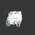 Orange Military Tank 3D Model Design With Detailed Exterior And Gray Background