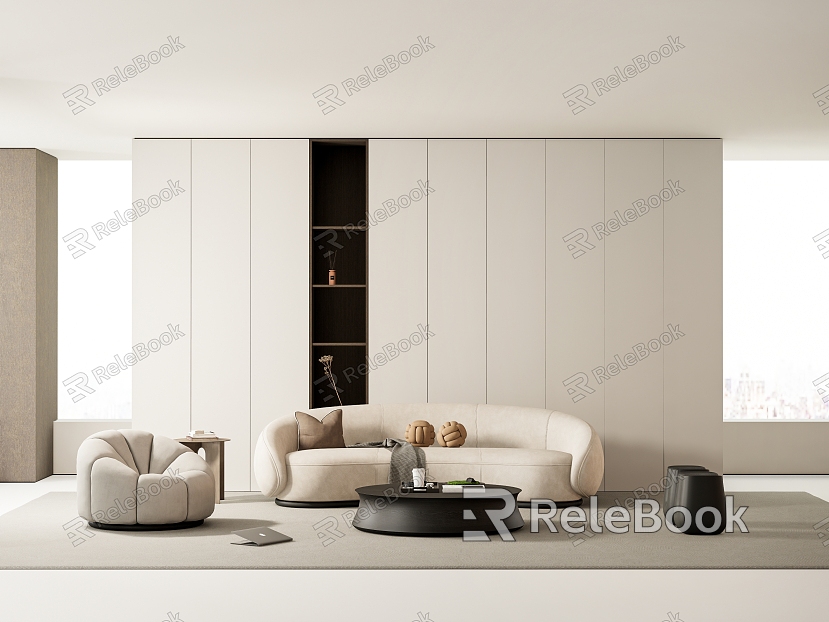 modern living room model