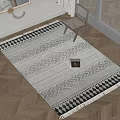 Modern Square Carpet 3d model