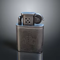 Classic Metal Lighter With Engraved Pattern Design Portable Refillable Daily Use Accessory 3d model