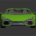 Striking Green Super Car With Modern Aerodynamic Design And Sleek Wheels