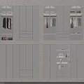 Modern Functional Wardrobe Design With Sliding Doors Drawers Hanging Space And LED Lights