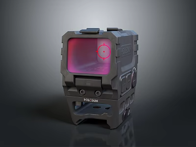 Tactical Red Dot Scope with Durable Housing and Precision Targeting Reticle for Shooting Sports Equipment 3d model