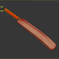 High Quality Cricket Bat With Wooden Blade And Red Handle For Sports Equipment
