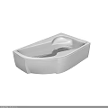 Sleek White Modern Freestanding Bathtub With Smooth Interior Surface And Elegant Design