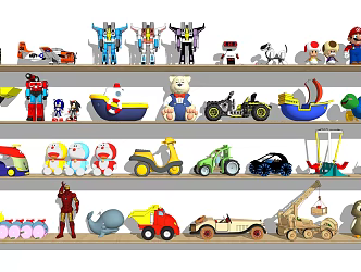 Modern toy children's toy combination 3d model