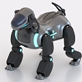 robot dog mechanical dog quadruped robot intelligent robot 3d model